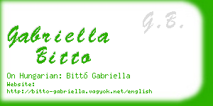 gabriella bitto business card